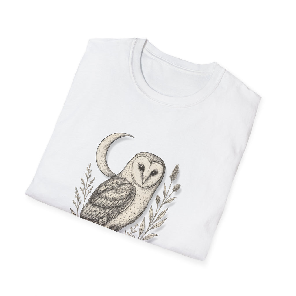 “She Sees in Silence” Barn Owl T-Shirt