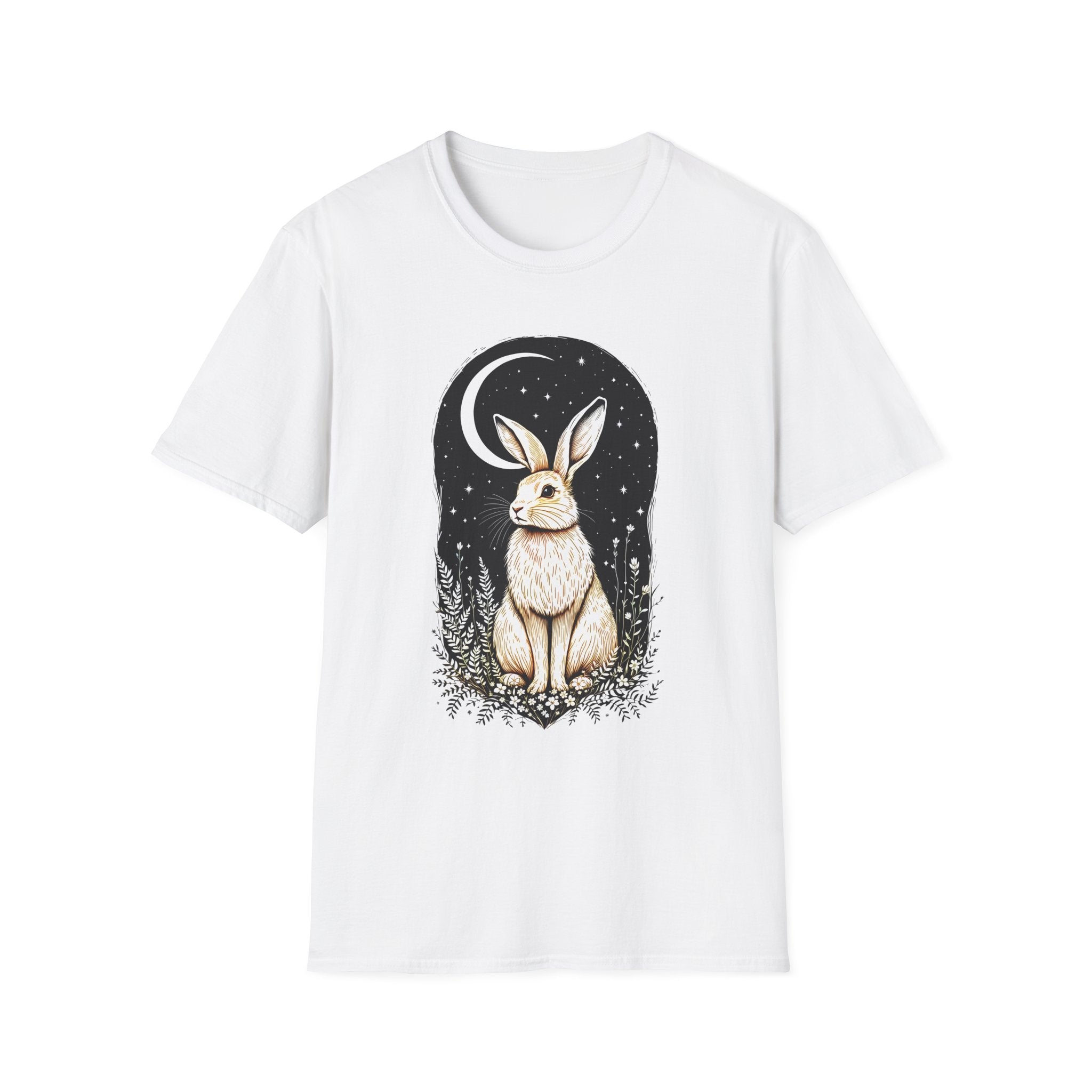 Moonlit Hare T-shirt by Mystwood Alchemy