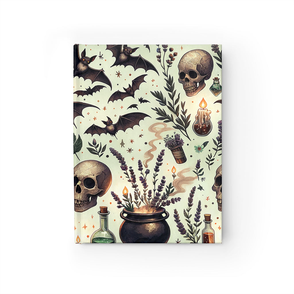 Witchy Herb & Skull Journal