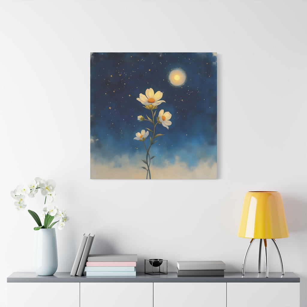 Moonlit Bloom Canvas