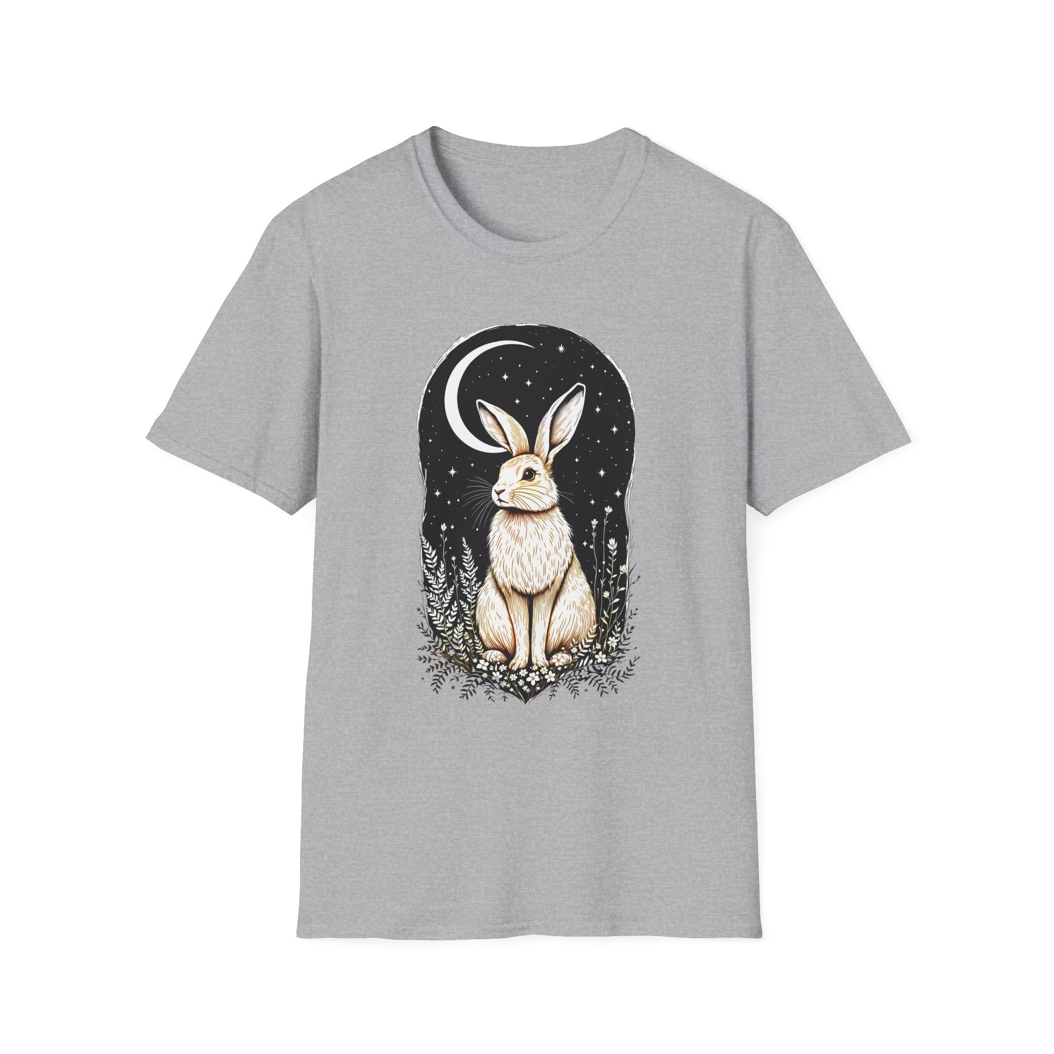 Moonlit Hare T-shirt by Mystwood Alchemy