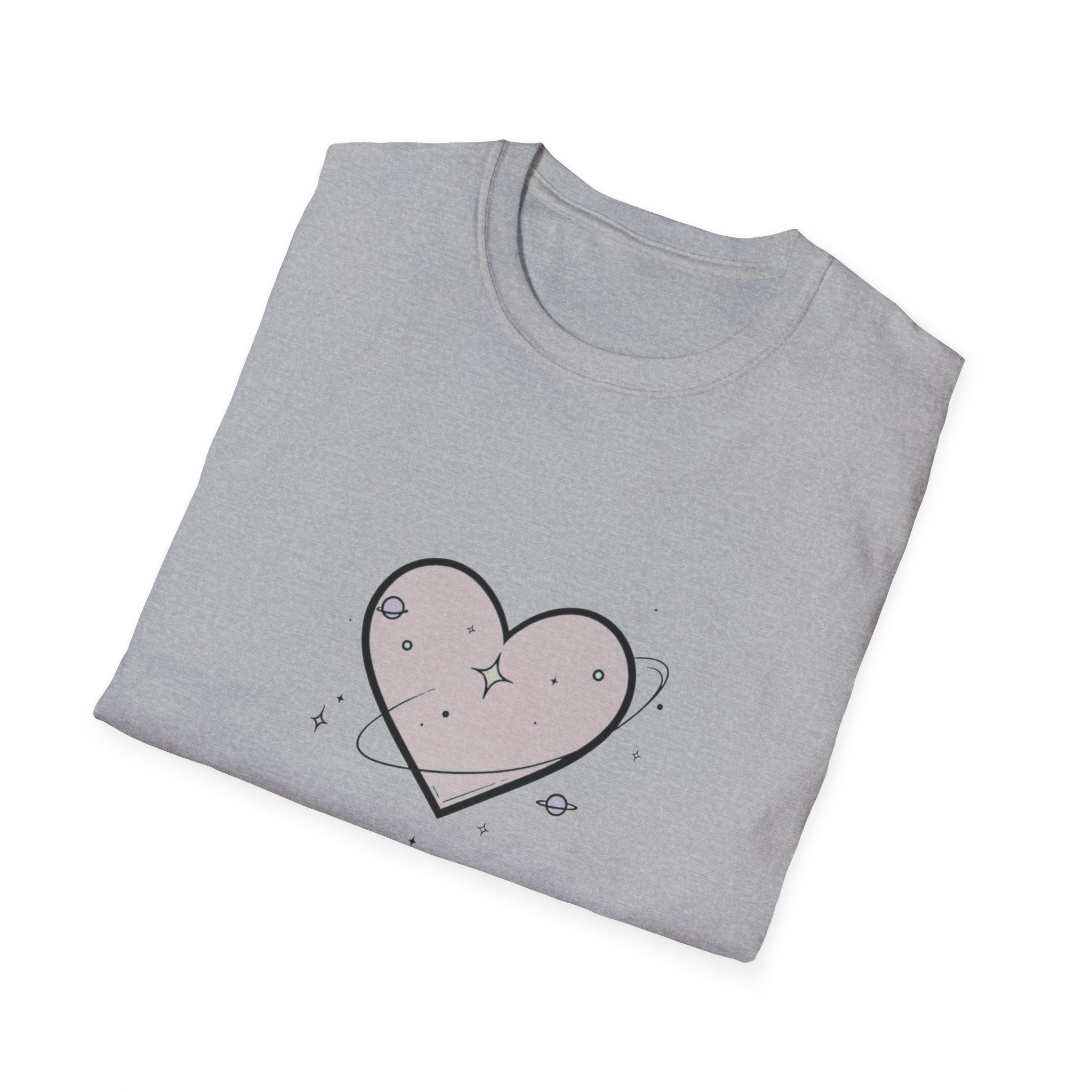 Orbiting Heart T-shirt by Mystwood Alchemy