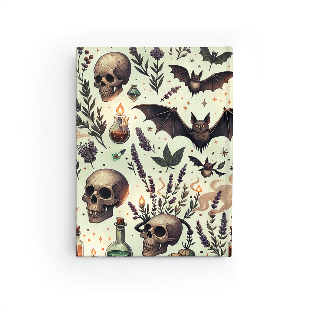 Witchy Herb & Skull Journal