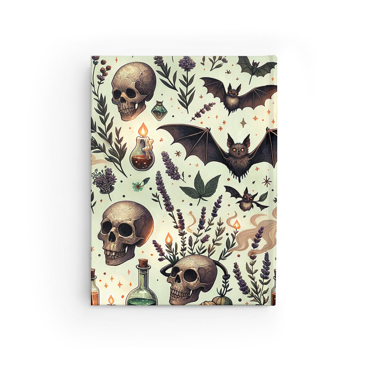 Witchy Herb & Skull Journal