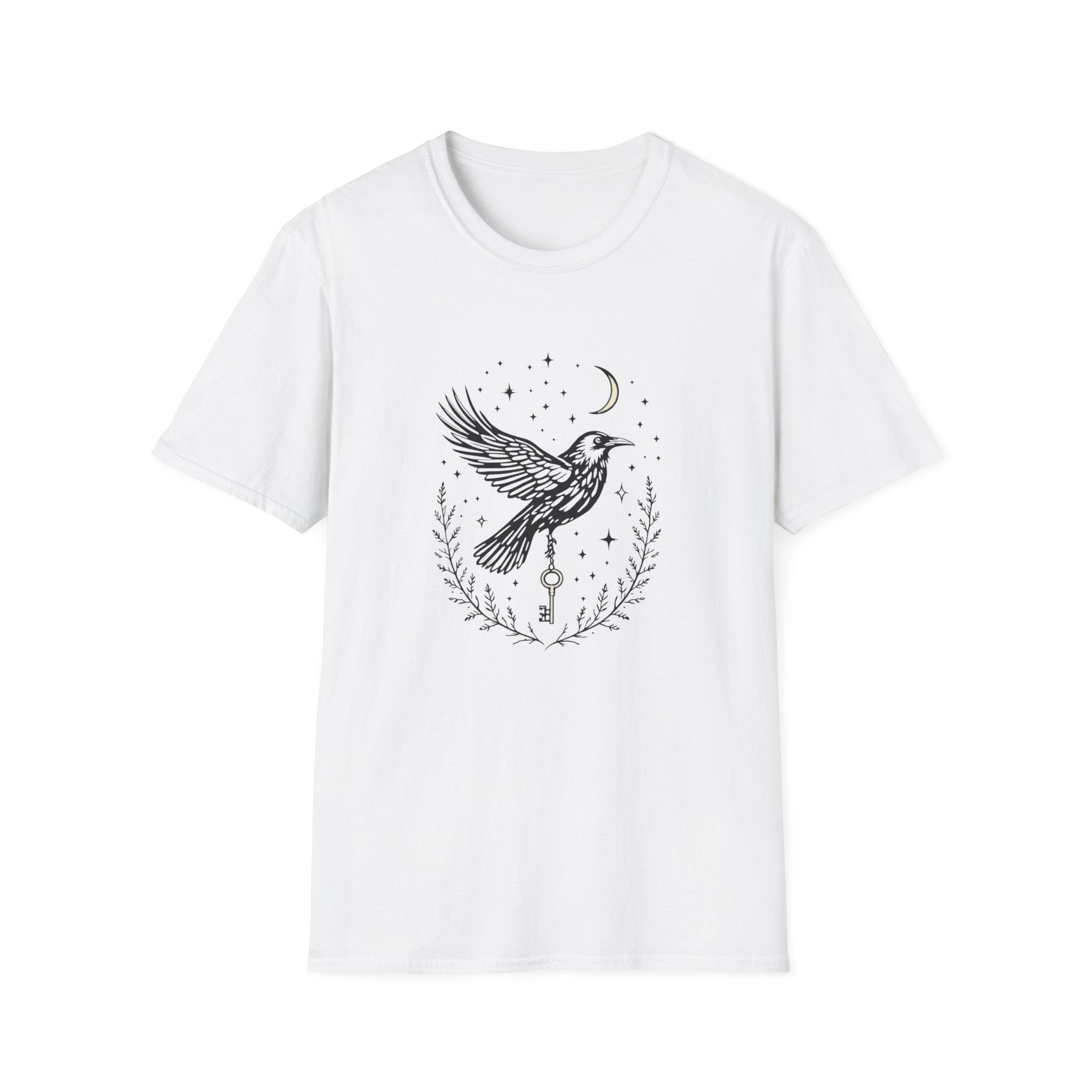 Raven Messenger T-shirt by Mystwood Alchemy