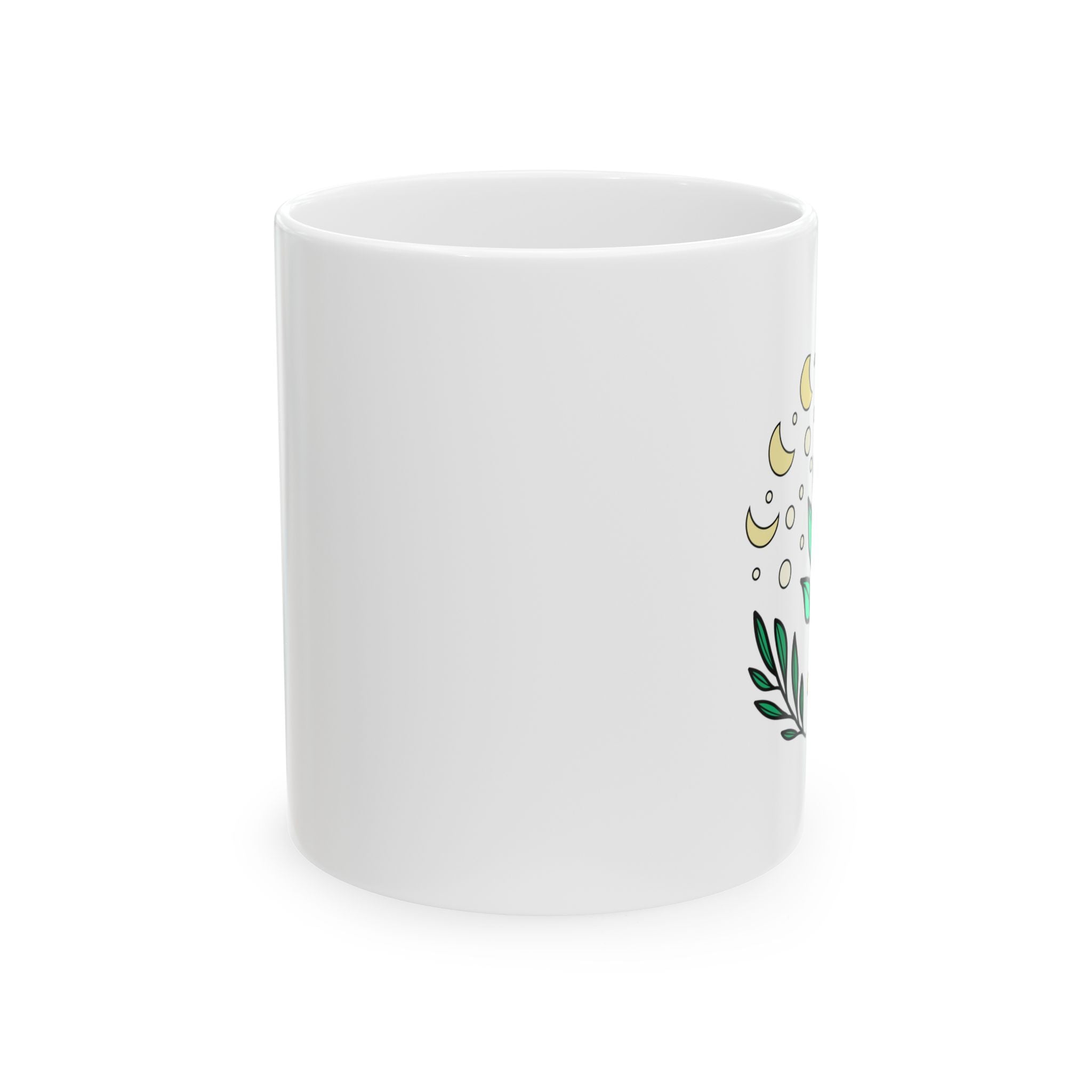 Moon Phase Plant Mug by Mystwood Alchemy