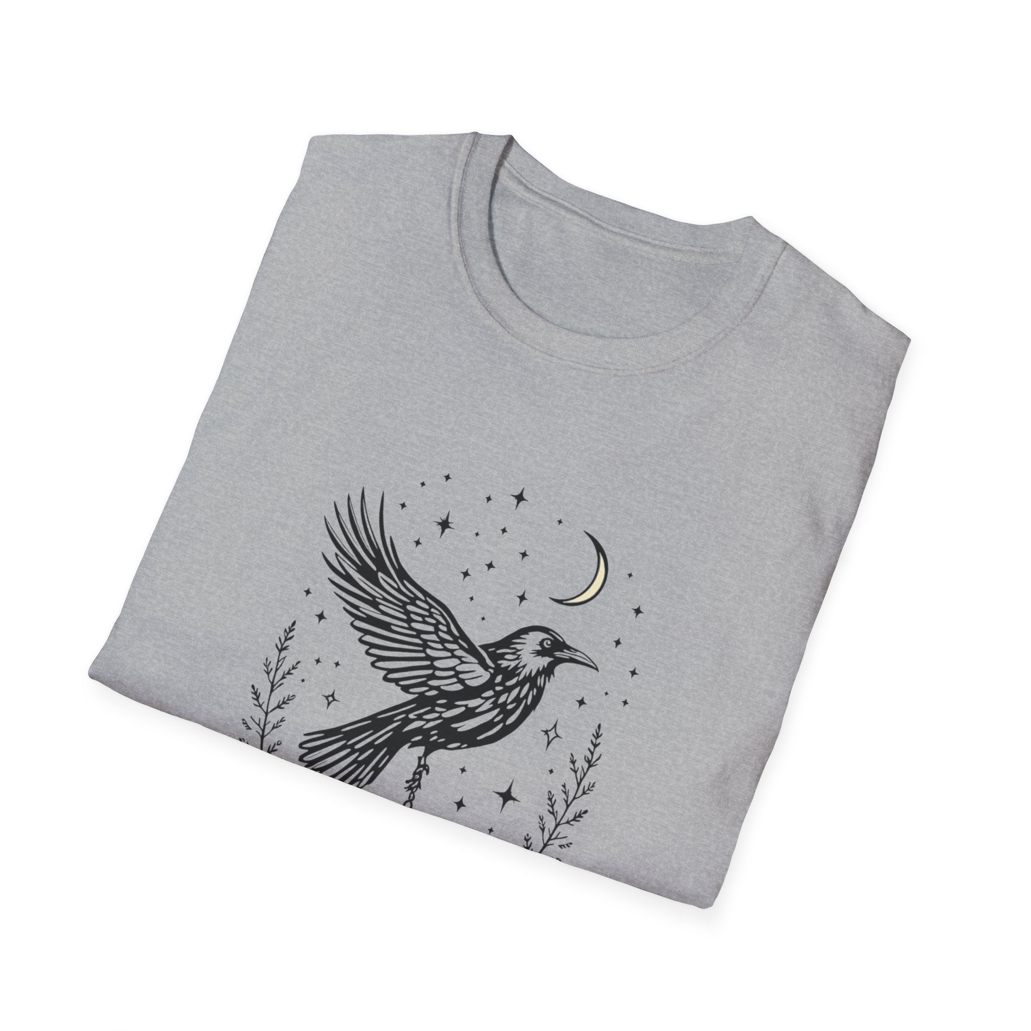 Raven Messenger T-shirt by Mystwood Alchemy