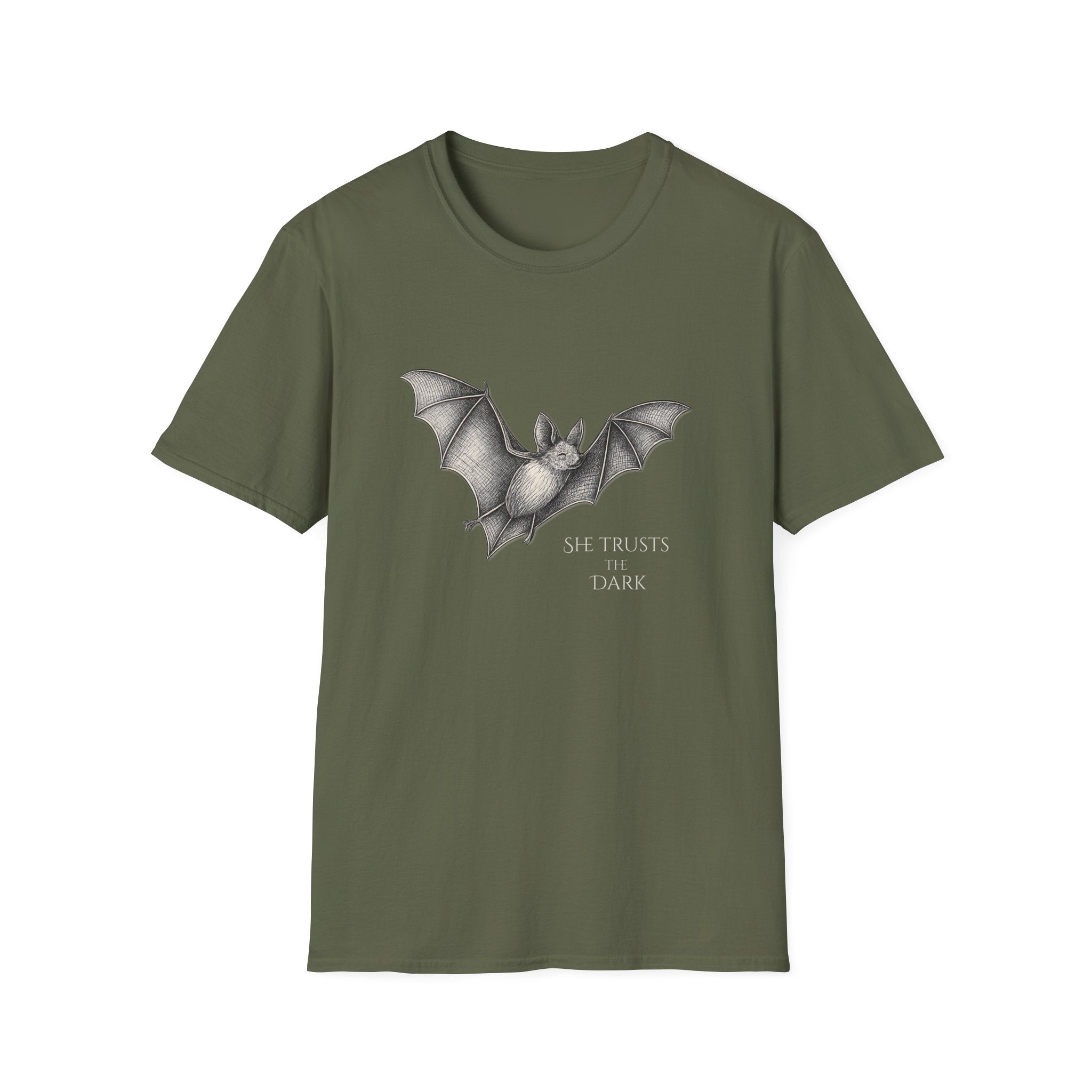 “She Trusts the Dark” Bat T-Shirt
