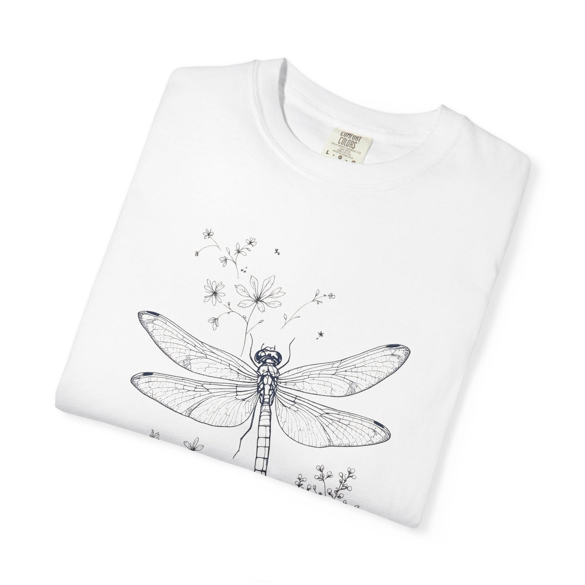 Vintage Dragonfly Botanical T-Shirt