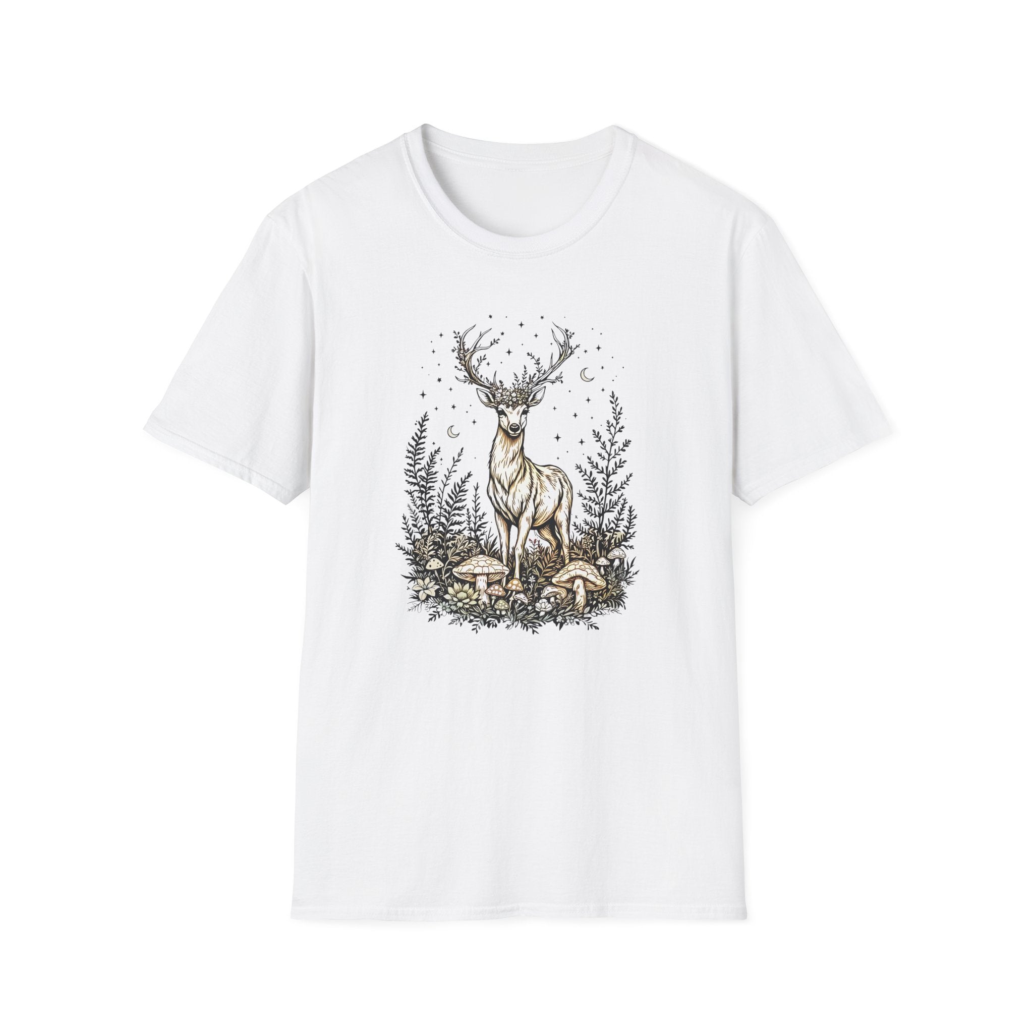 Starlit Deer T-shirt by Mystwood Alchemy