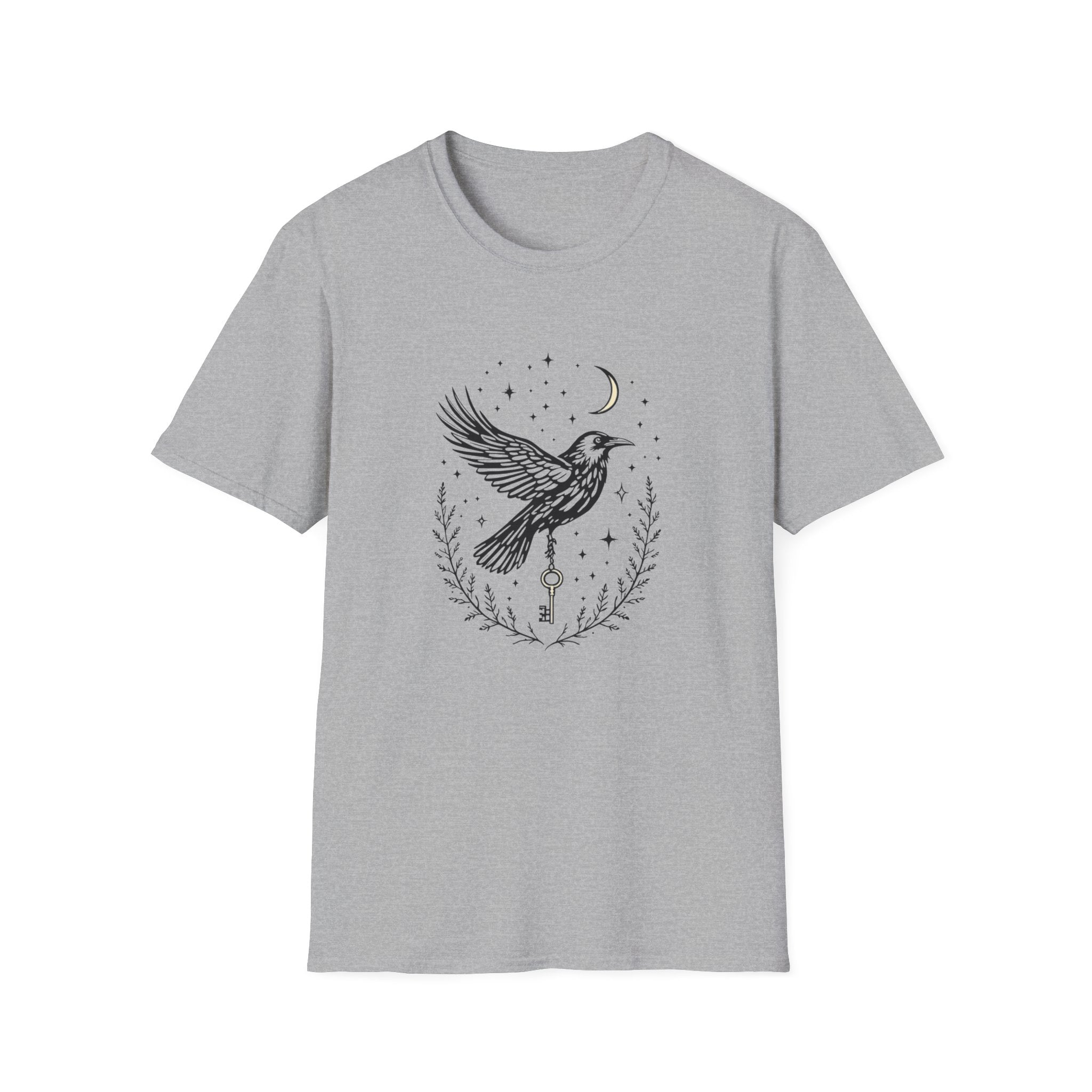 Raven Messenger T-shirt by Mystwood Alchemy