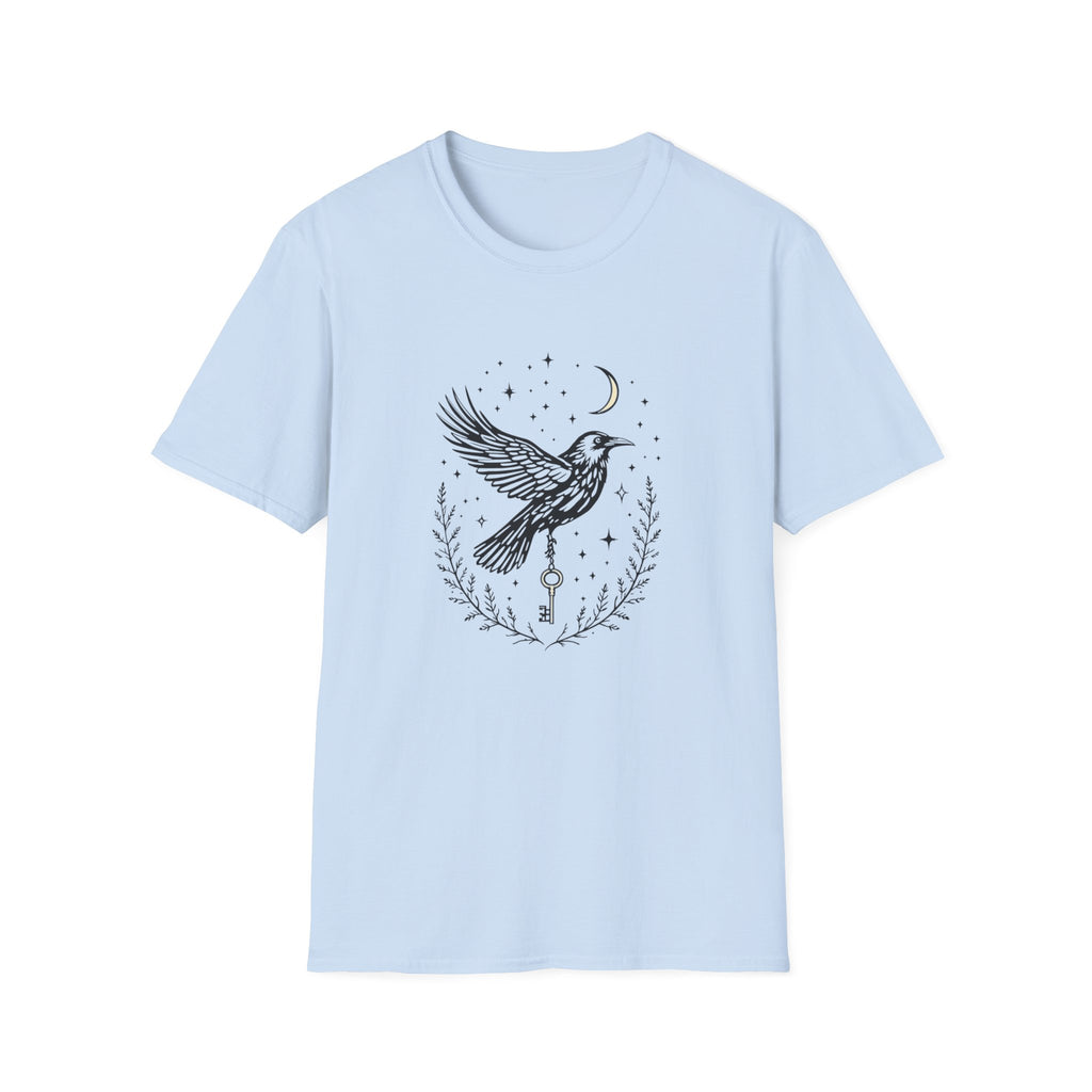 Raven Messenger T-shirt by Mystwood Alchemy