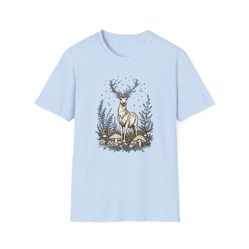 Starlit Deer T-shirt by Mystwood Alchemy