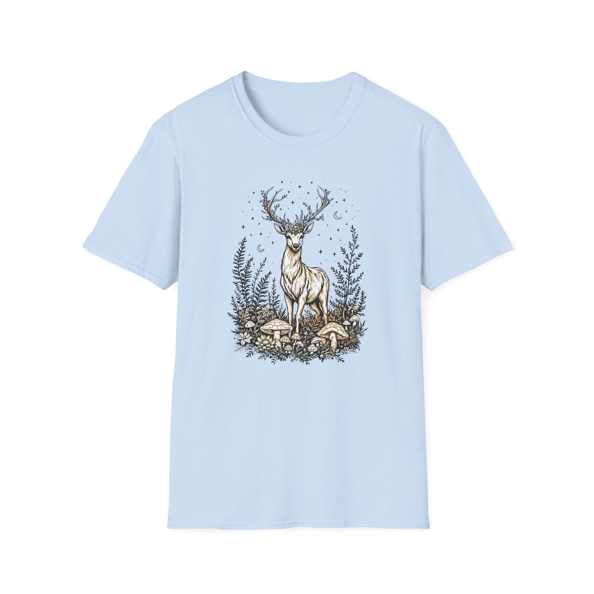 Starlit Deer T-shirt by Mystwood Alchemy