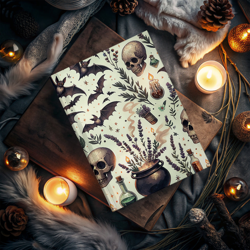 Witchy Herb & Skull Journal