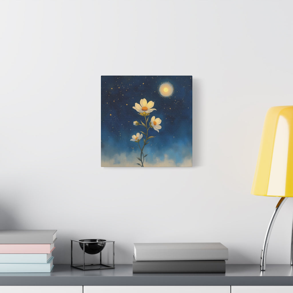 Moonlit Bloom Canvas