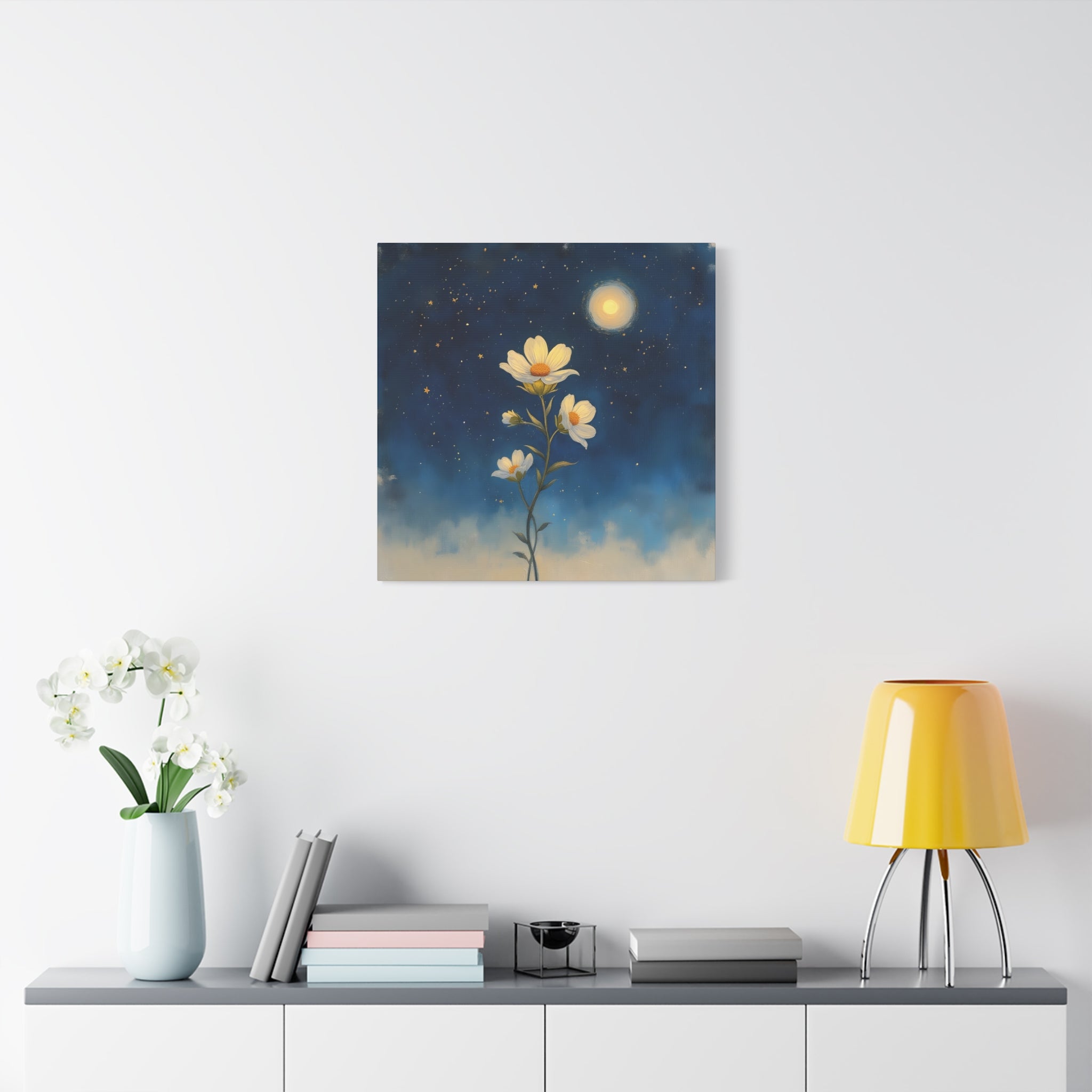 Moonlit Bloom Canvas