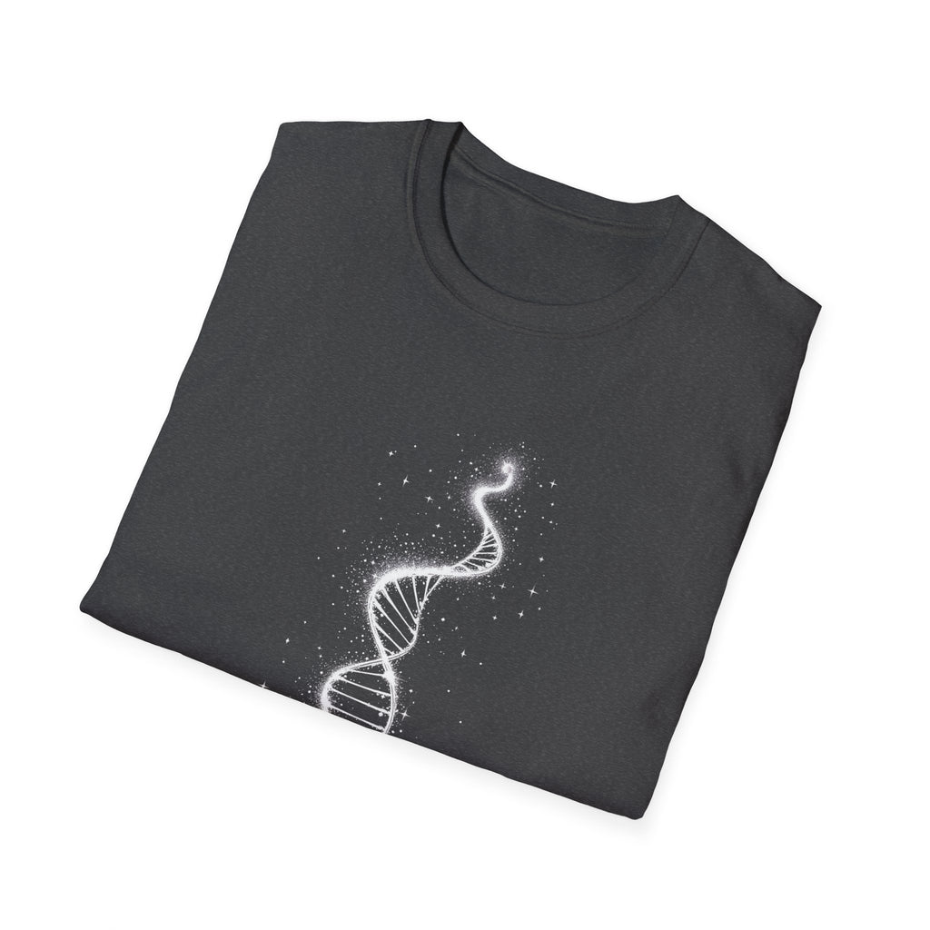Cosmic DNA Spiral T-shirt by Mystwood Alchemy