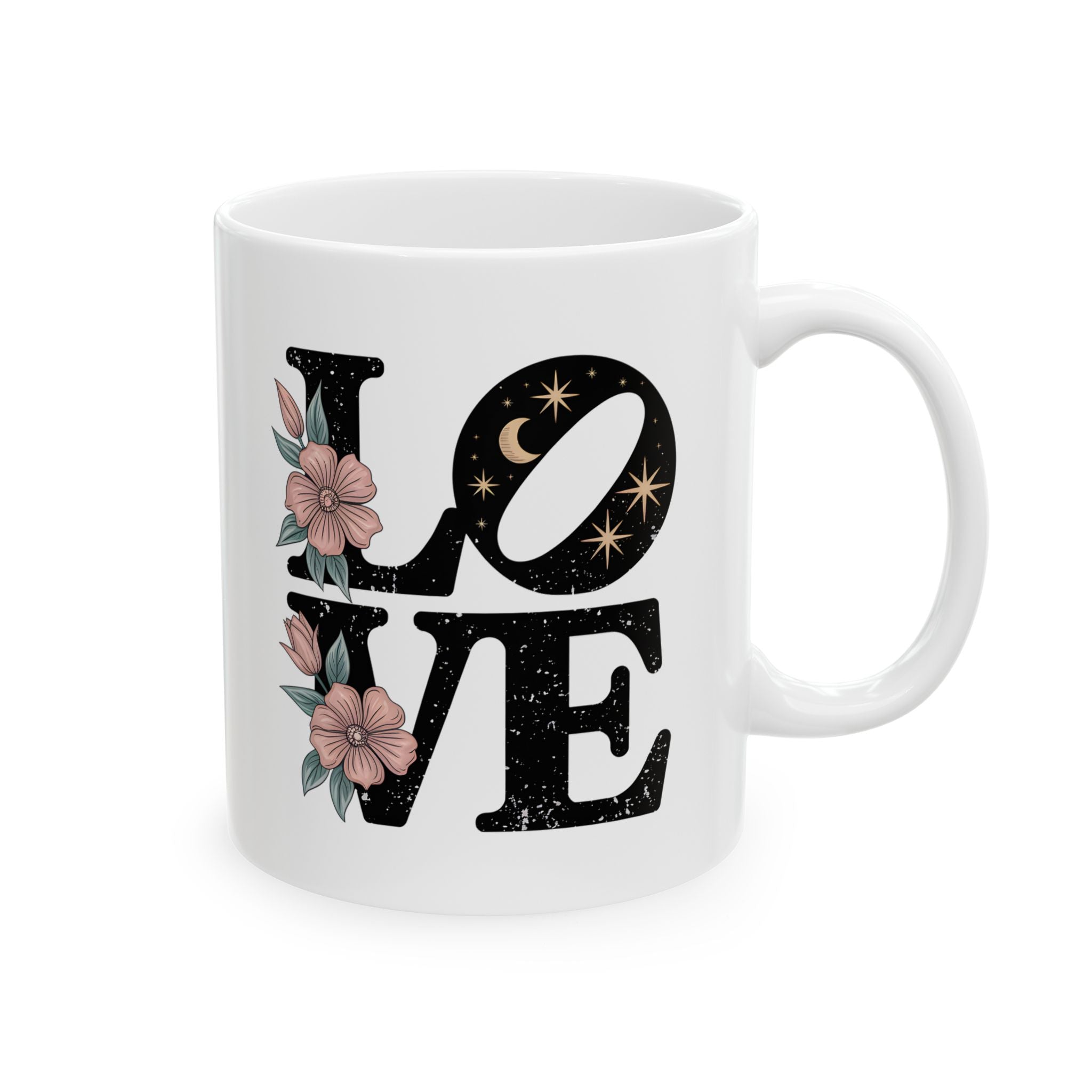 Love Mug with Flowers by Mystwood Alchemy