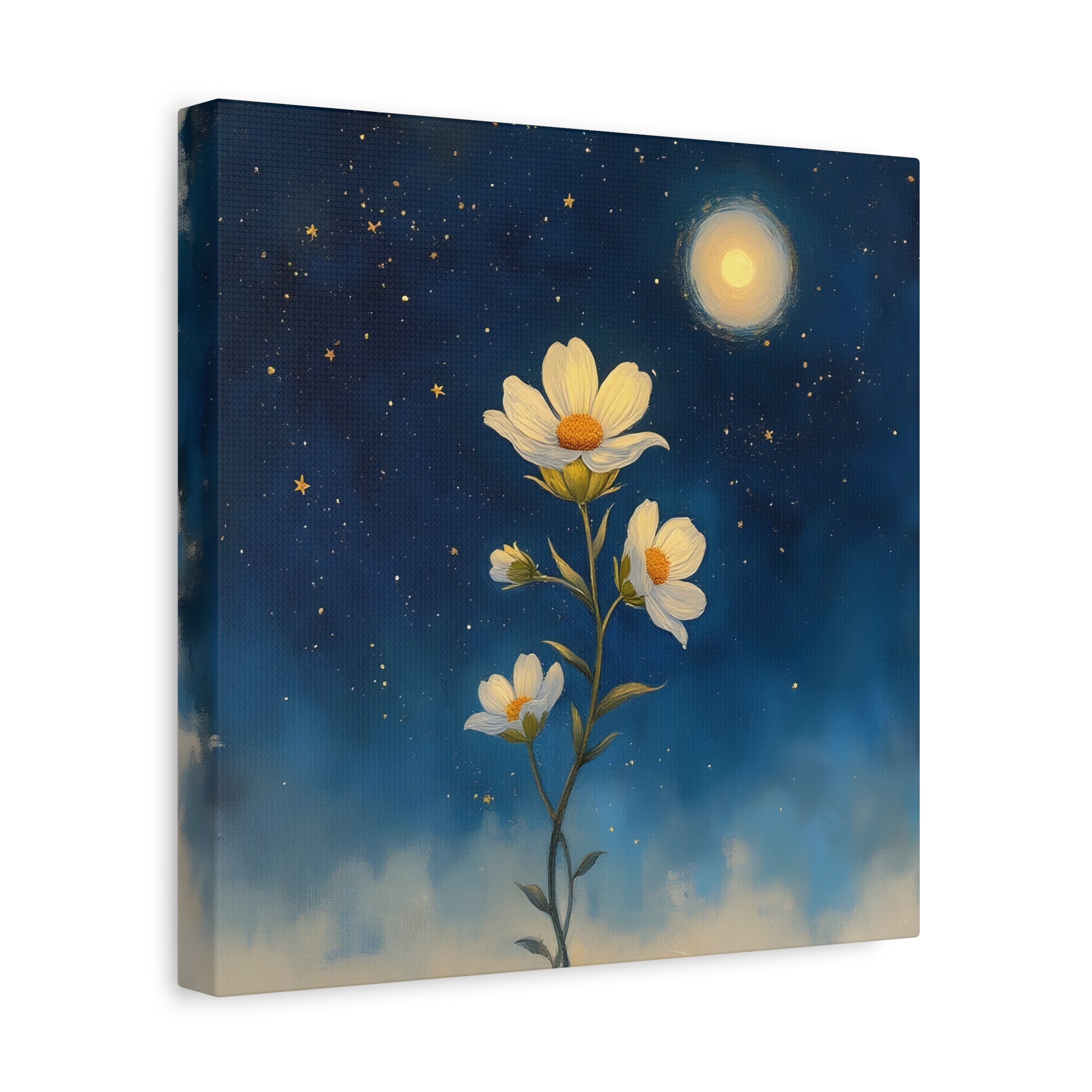Moonlit Bloom Canvas