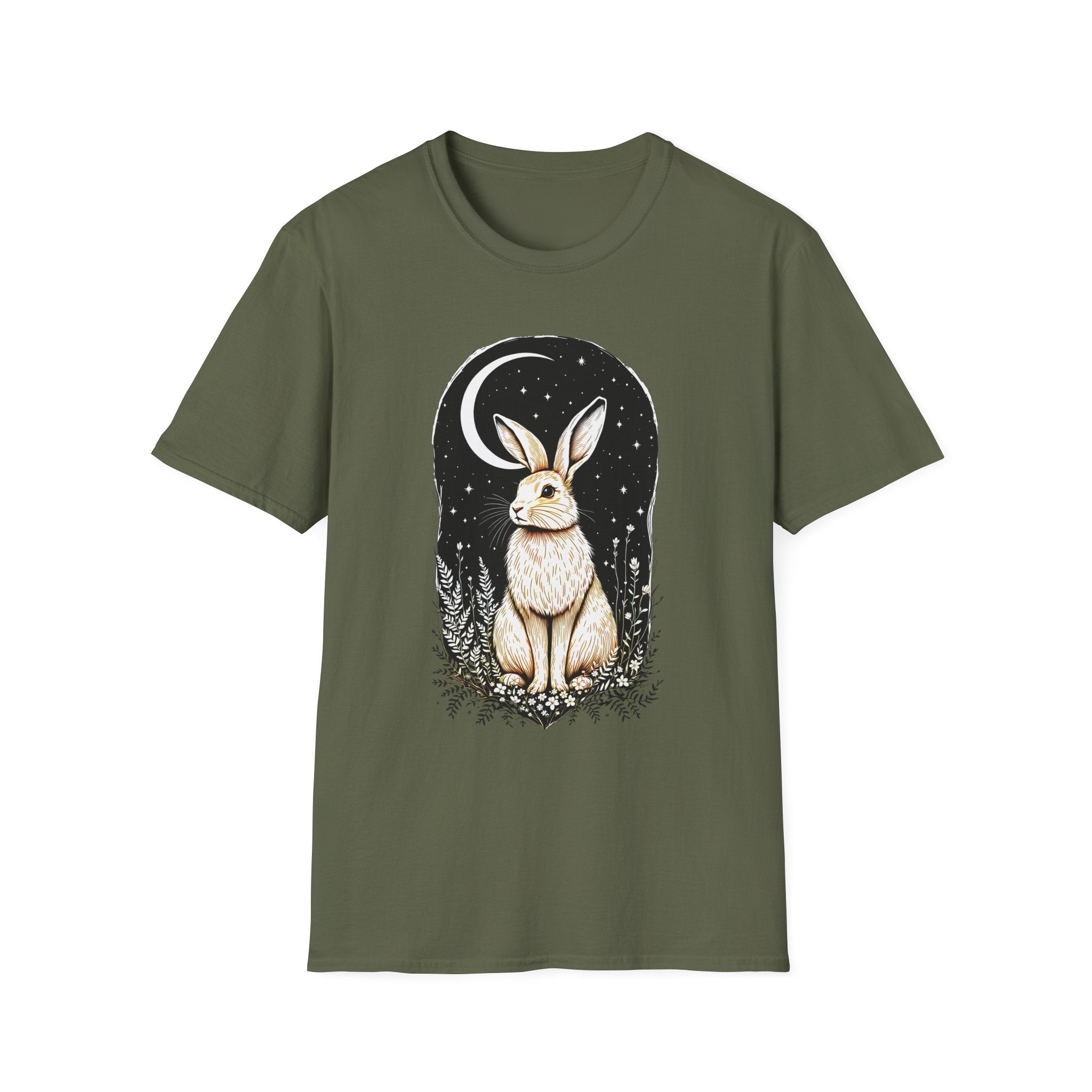 Moonlit Hare T-shirt by Mystwood Alchemy