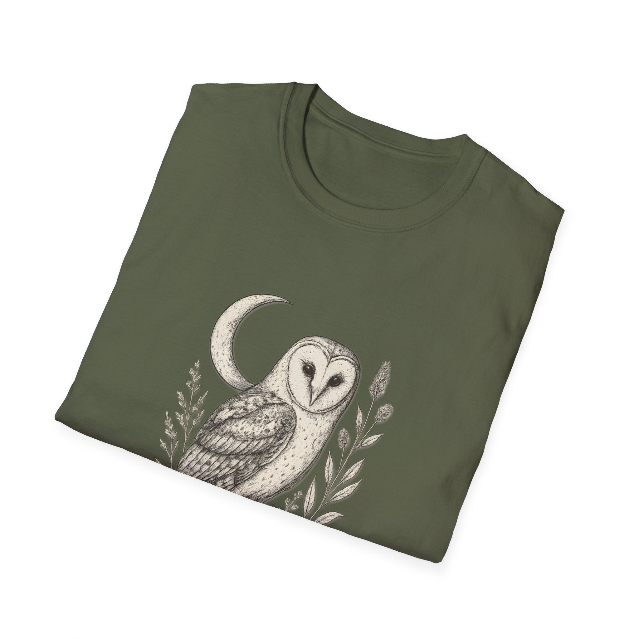 “She Sees in Silence” Barn Owl T-Shirt