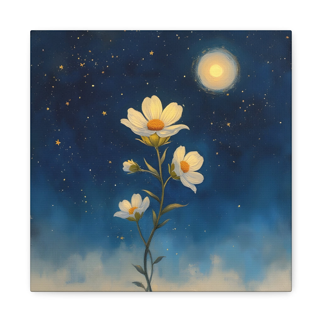 Moonlit Bloom Canvas