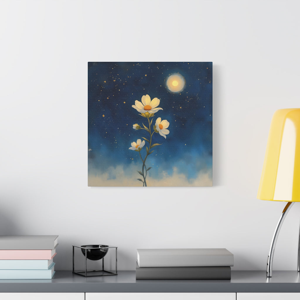 Moonlit Bloom Canvas
