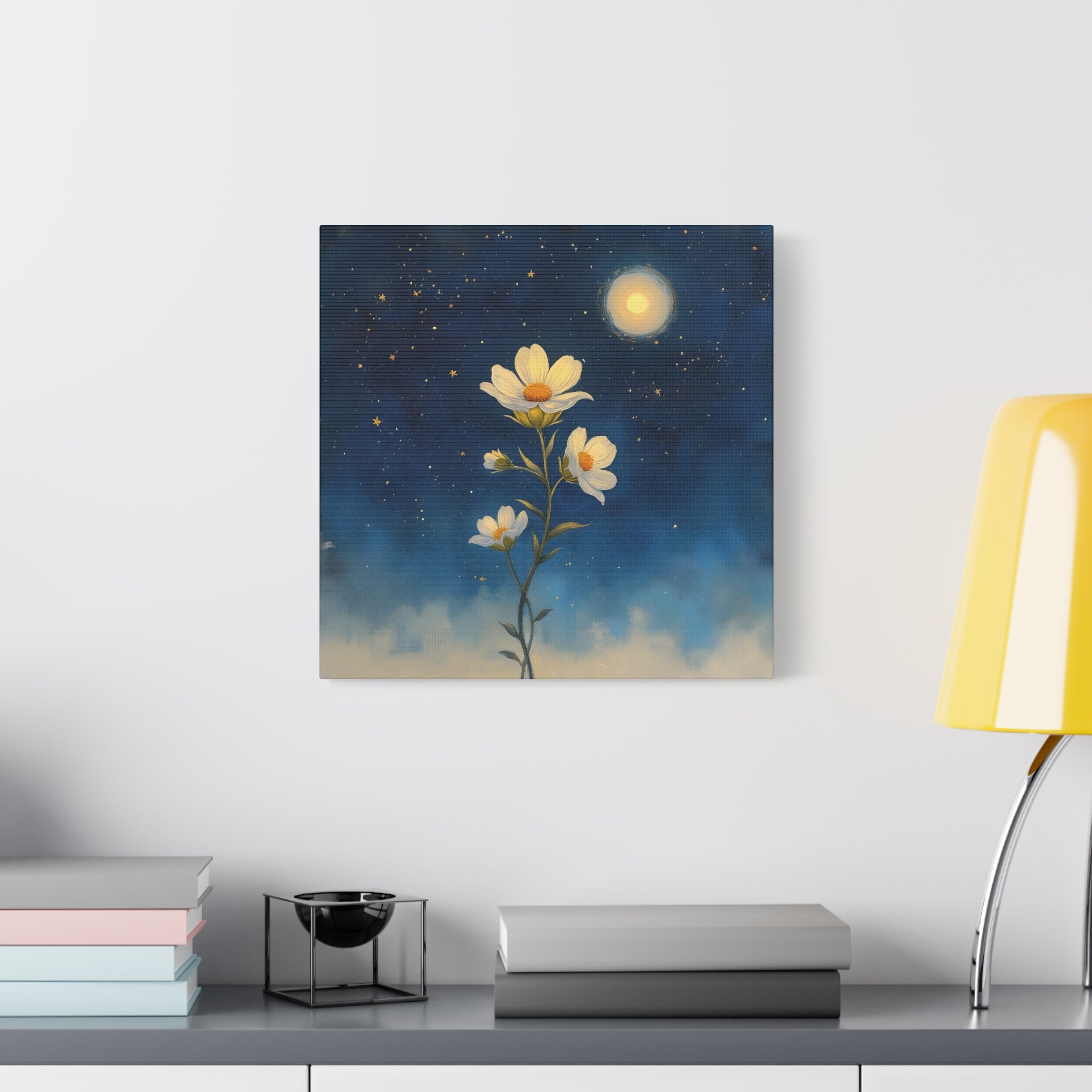 Moonlit Bloom Canvas
