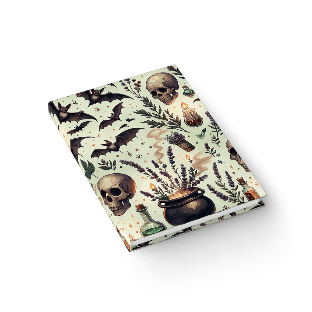 Witchy Herb & Skull Journal