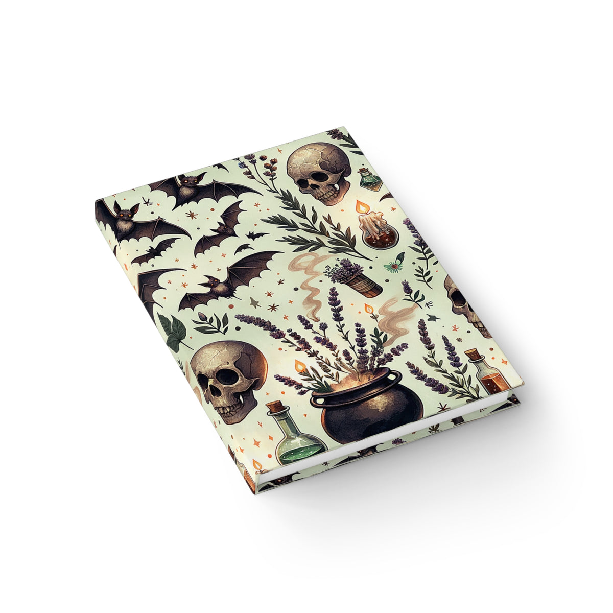 Witchy Herb & Skull Journal