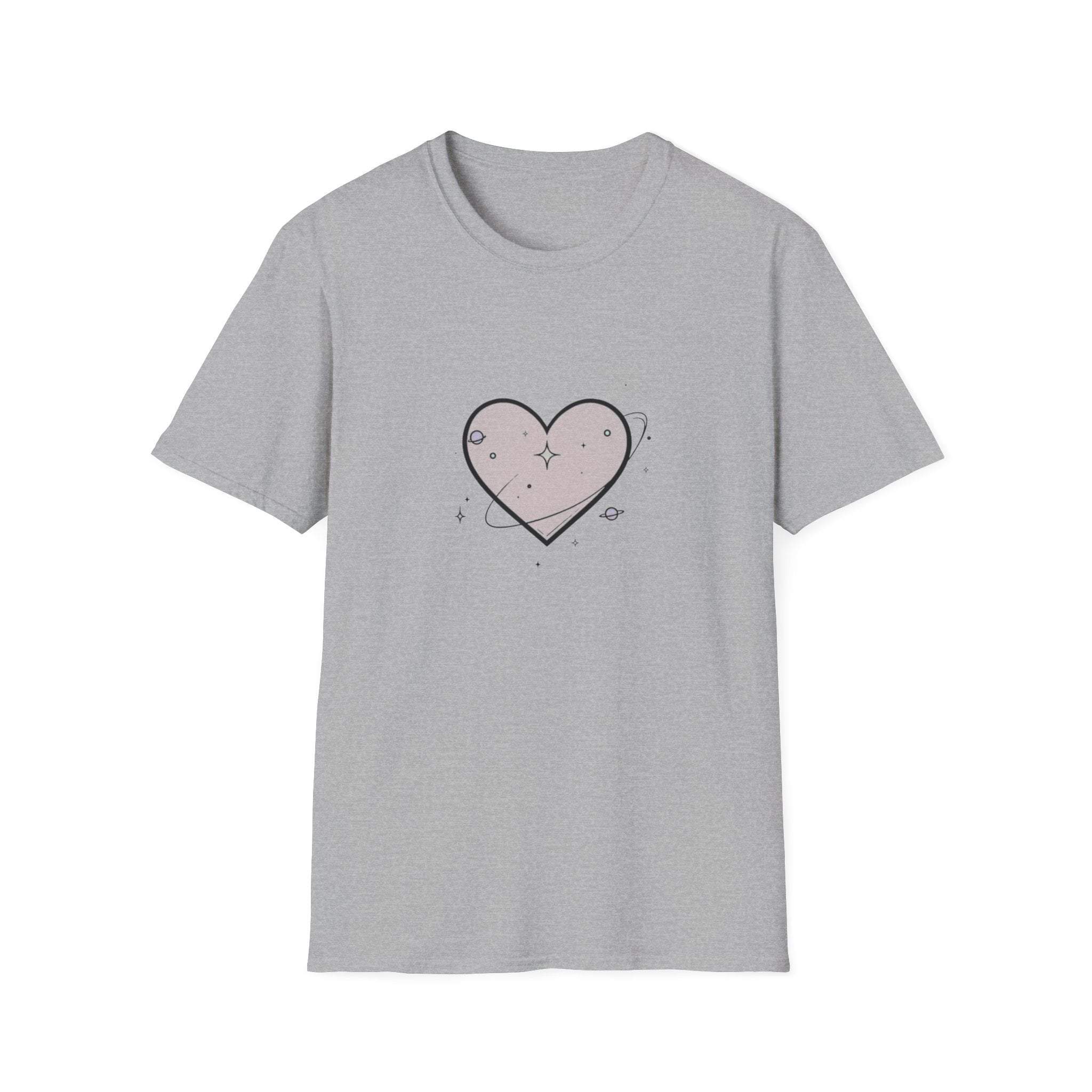 Orbiting Heart T-shirt by Mystwood Alchemy