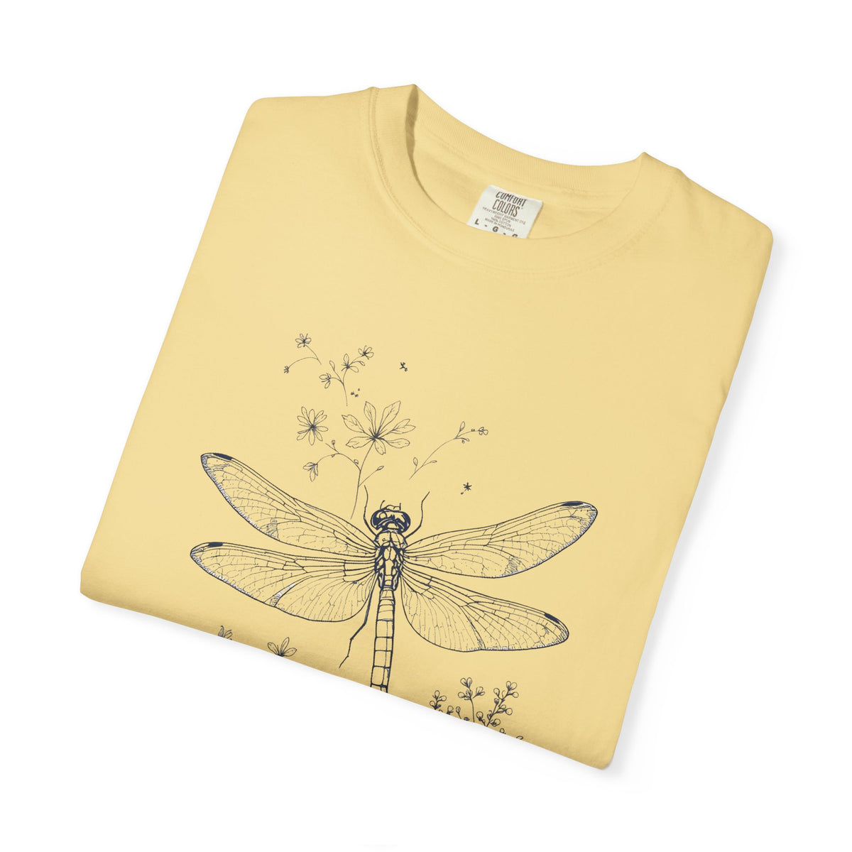 Vintage Dragonfly Botanical T-Shirt