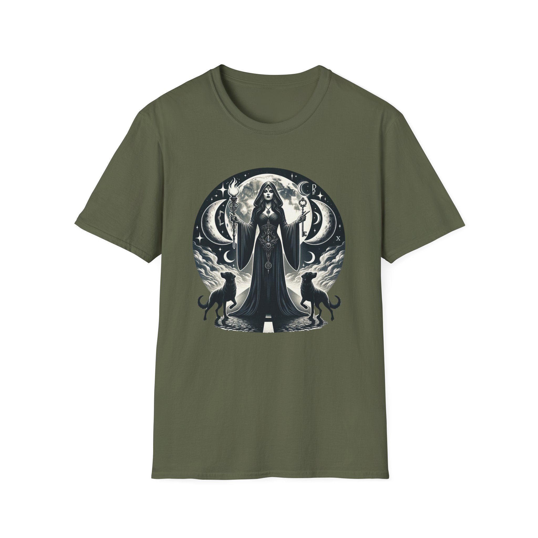 Hecate Dark Goddess T-Shirt by Mystwood Alchemy