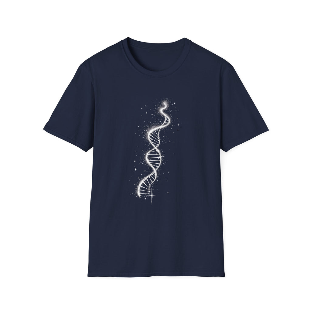 Cosmic DNA Spiral T-shirt by Mystwood Alchemy