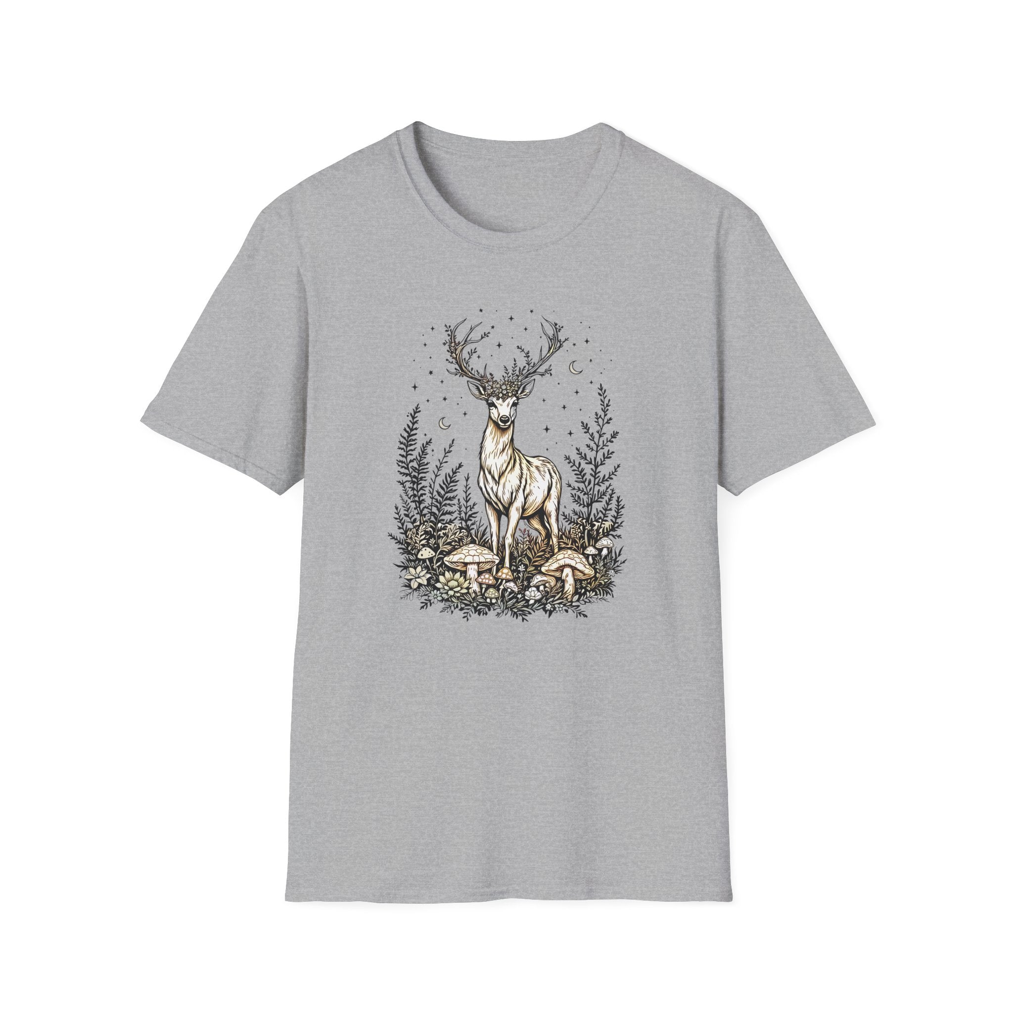 Starlit Deer T-shirt by Mystwood Alchemy