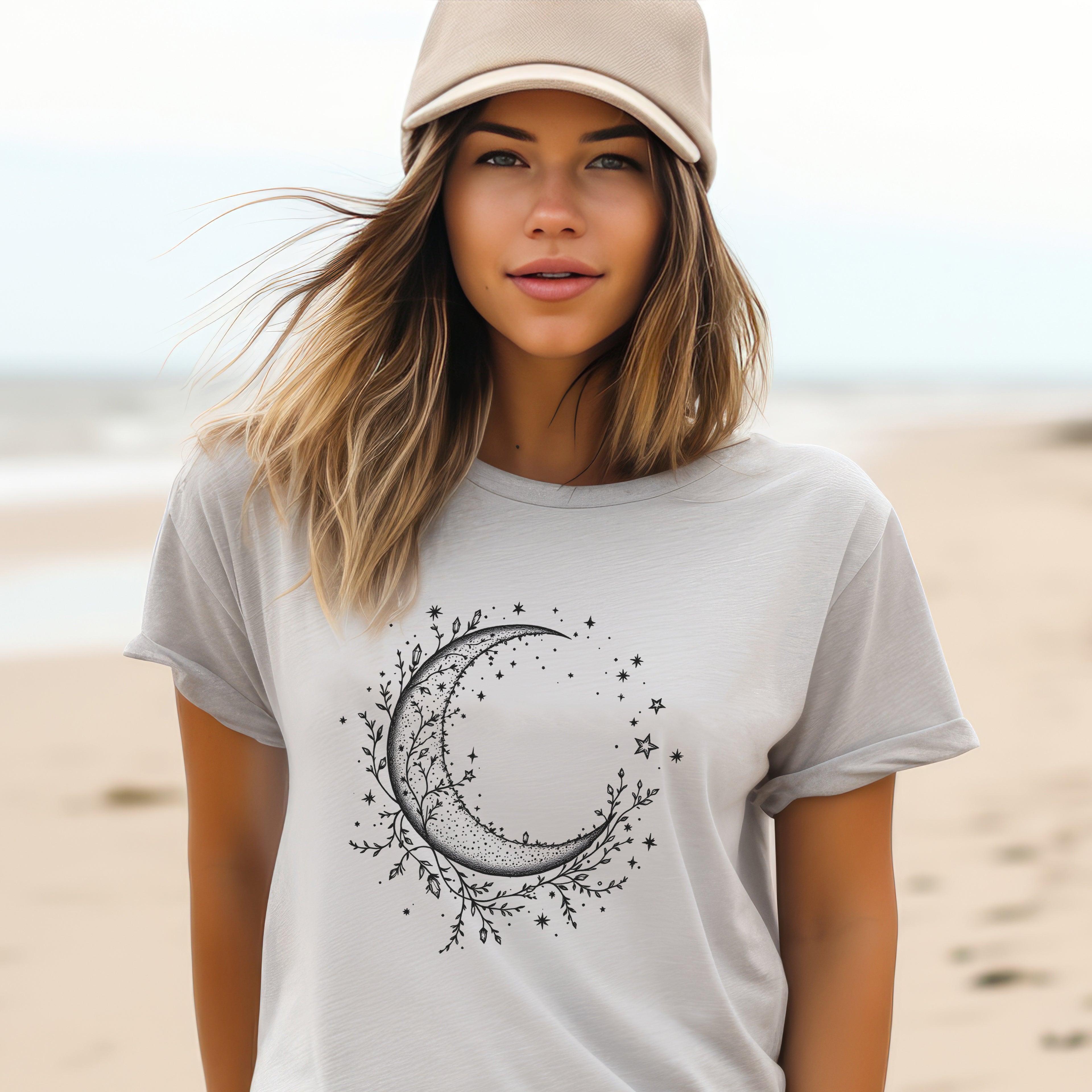 Celestial Bloom T-shirt by Mystwood Alchemy