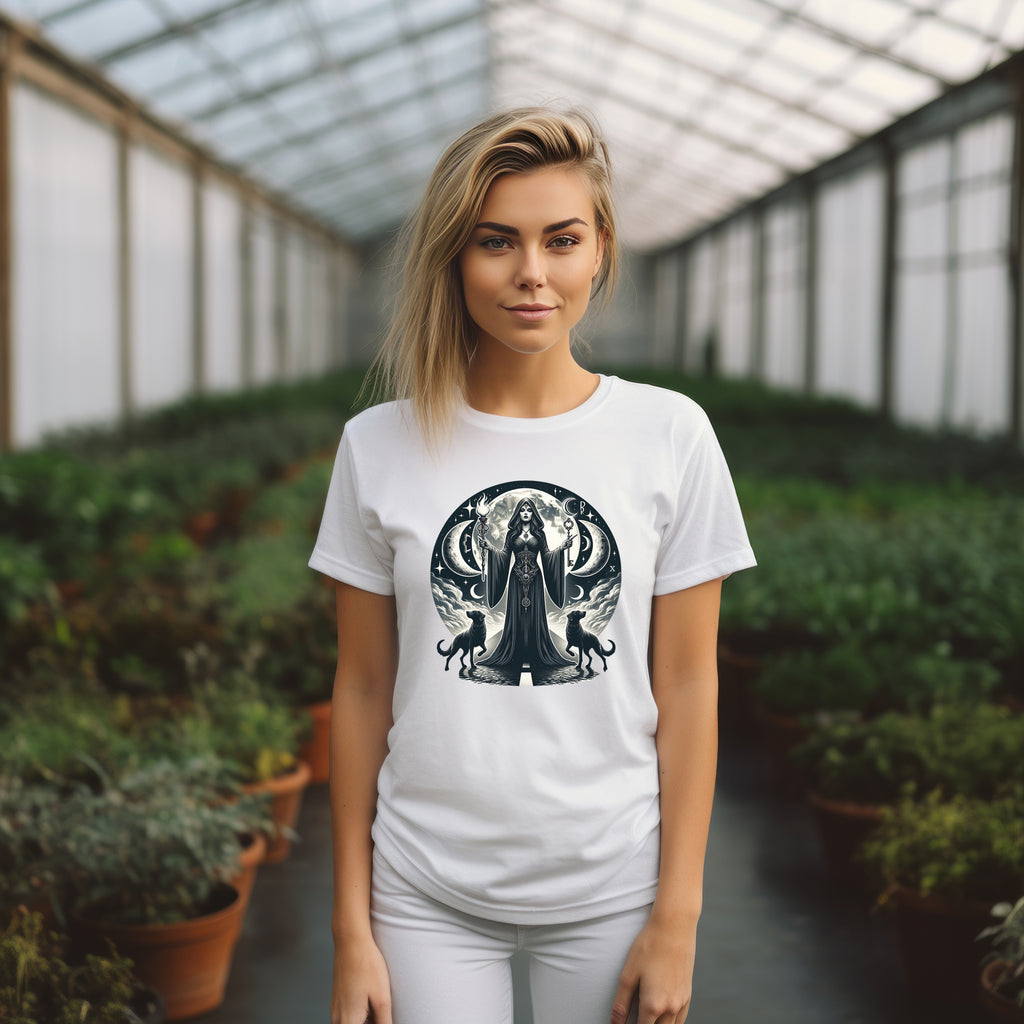 Hecate Dark Goddess T-Shirt by Mystwood Alchemy