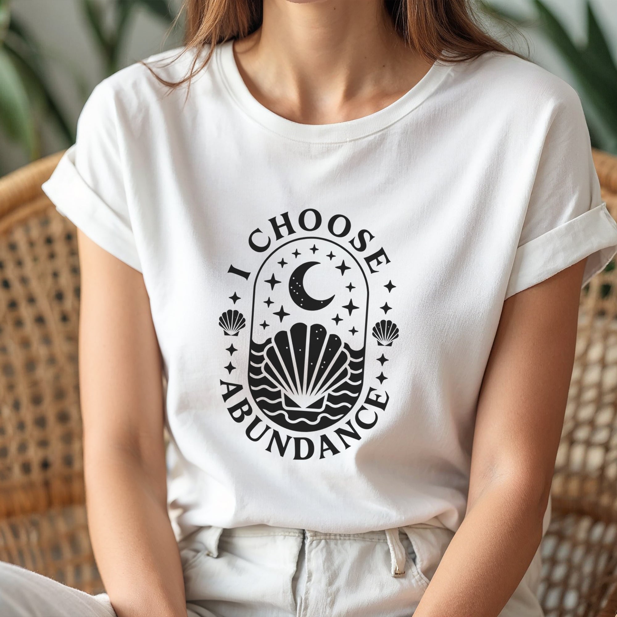 I Choose Abundance T-Shirt by Mystwood Alchemy