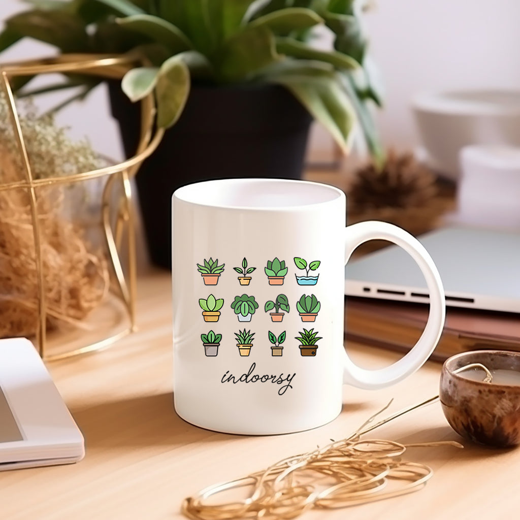 Indoorsy Plant Lover Mug by Mystwood Alchemy