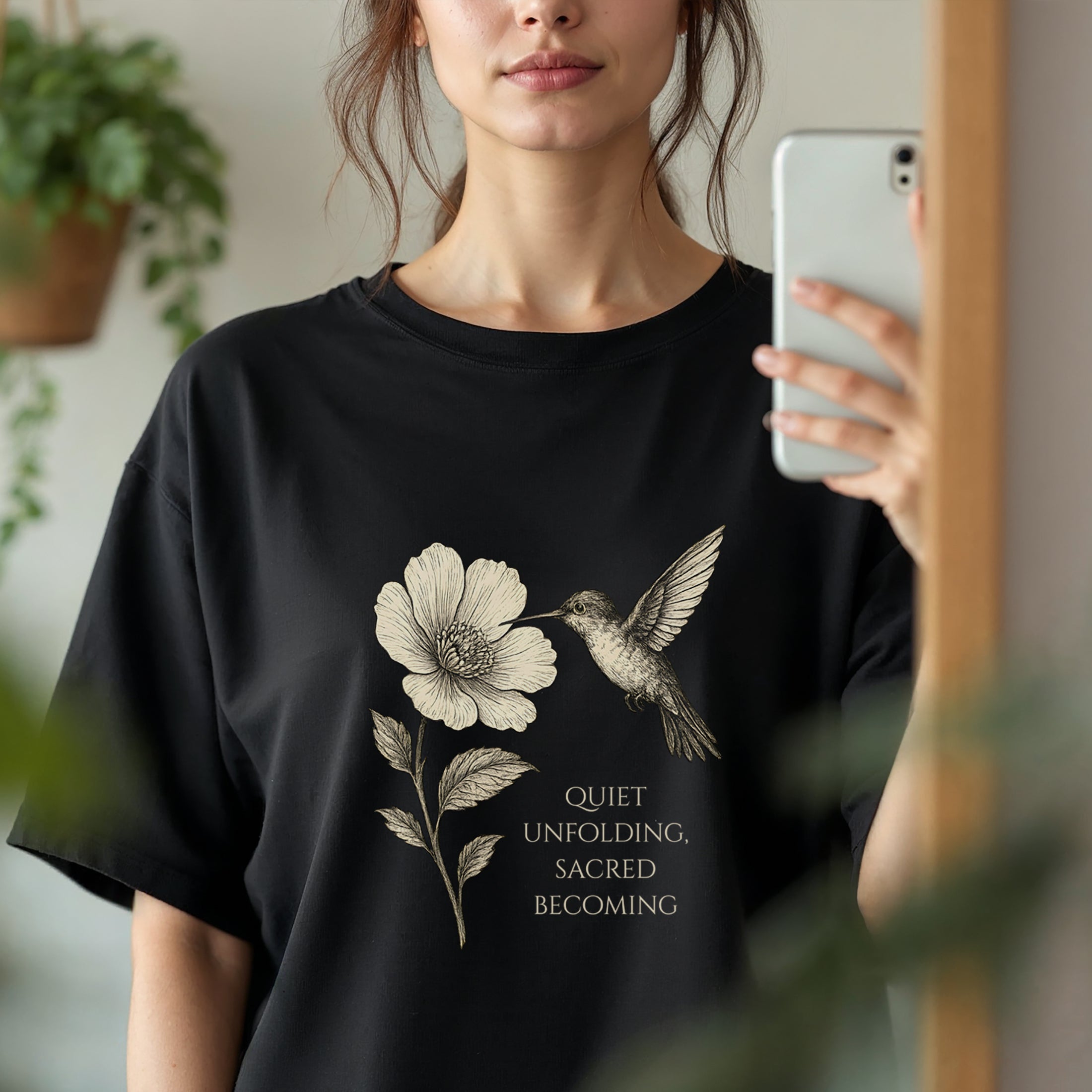 Quiet Unfolding Hummingbird T-Shirt