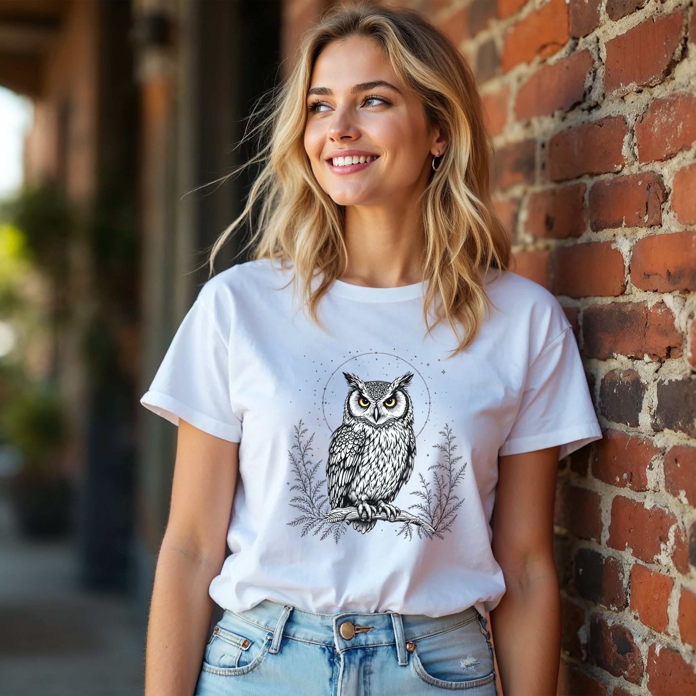 Woodland Owl T-shirt by Mystwood Alchemy